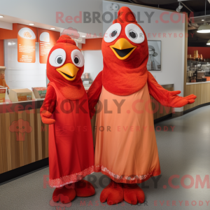 Mascot character of a Red...