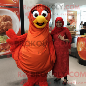 Mascot character of a Red...