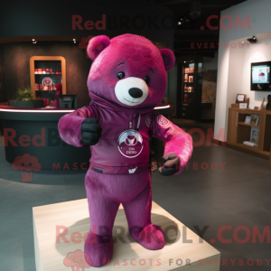 Personaje mascota de un oso...