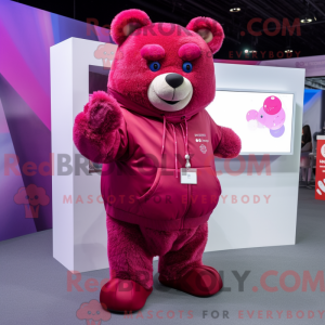 Personaje mascota de un oso...