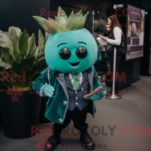Mascot character of a Teal...