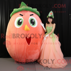 Mascot character of a Peach...