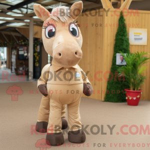 Postava maskota Tan Horse...