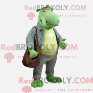 Mascot character of a Green...