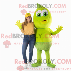 Postava maskota Lime Green...