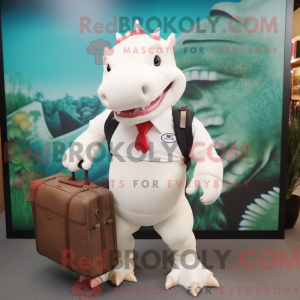 Mascot character of a White...