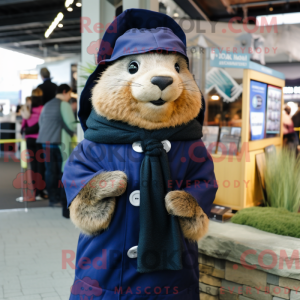 Mascot character of a Navy...