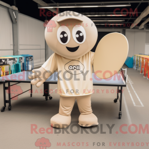 Mascot character of a Beige...