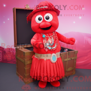 Mascot character of a Red...