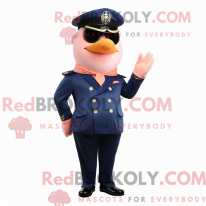 Maskotfigur af en fersken...