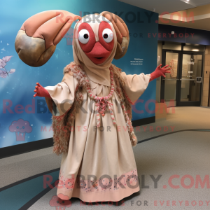 Mascot karakter van een Tan...
