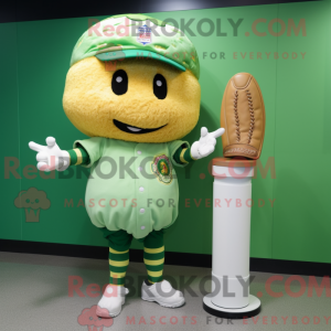 Mascot character of a Green...