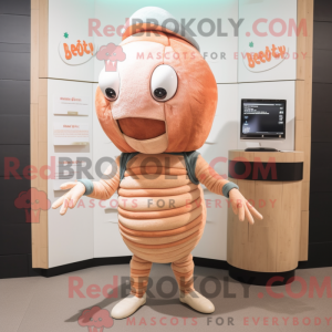 Mascot character of a Peach...