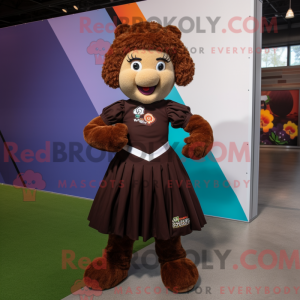 Mascot character of a Brown...