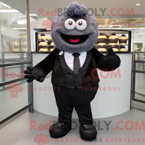 Maskot karakter af en sort...