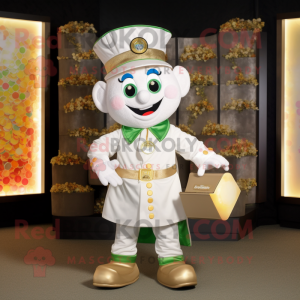 White Pot Of Gold maskot...