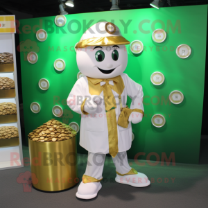 White Pot Of Gold maskot...