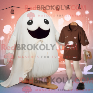 Mascot character of a Brown...