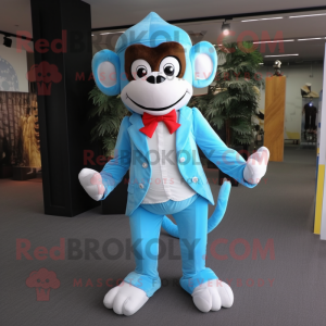 Sky Blue Monkey mascotte...