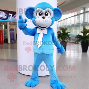 Sky Blue Monkey mascotte...