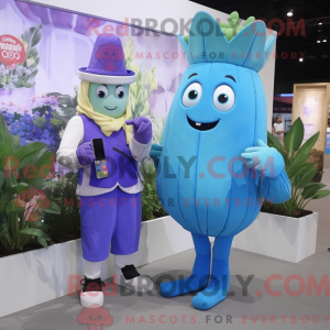 Mascot character of a Blue...