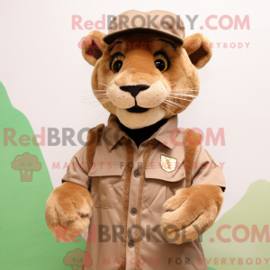 Mascottefiguur van een...
