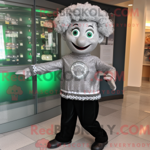 Postava maskota stříbrného...