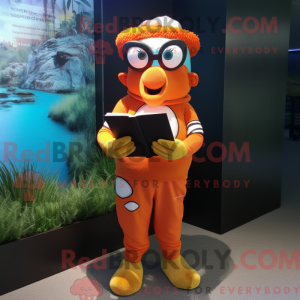 Personaje mascota de un pez...