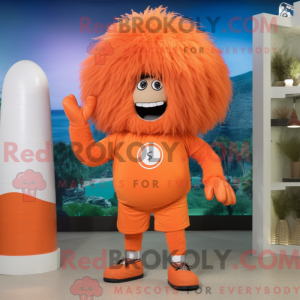Postava maskota oranžové...
