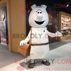 Mascot character of a White...
