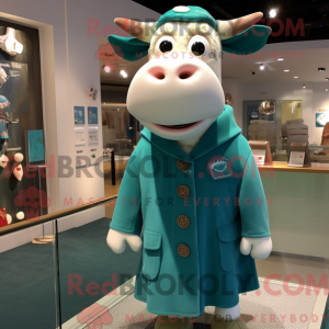 Mascot character of a Teal...
