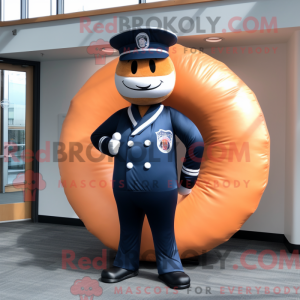 Mascot character of a Navy...