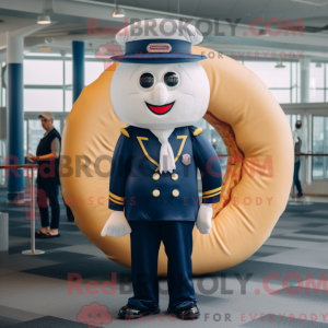 Mascot character of a Navy...