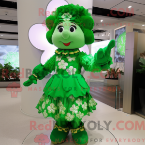 Mascot character of a Green...