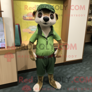 Mascot character of a Green...