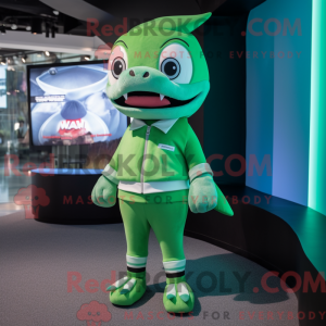 Mascot character of a Green...