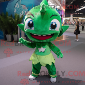 Mascot character of a Green...