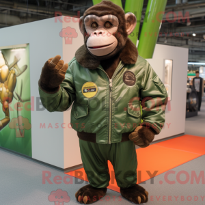 Mascot character of a Green...