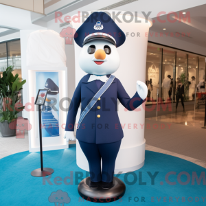 Mascot character of a Navy...