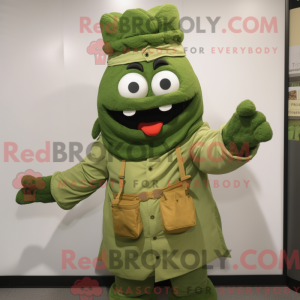 Mascot character of a Green...