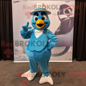 Maskot-karakter af en Teal...