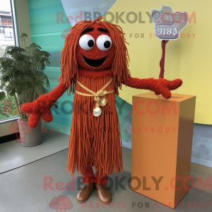 Maskot karaktär av en Rust...
