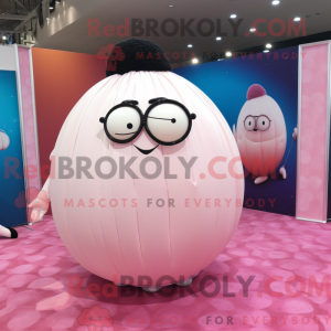 Mascot character of a Pink...