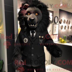 Maskotkarakter af en Black...