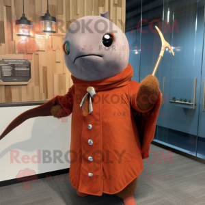 Rust Narhval maskot kostume...