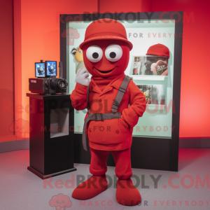 Mascot character of a Red...