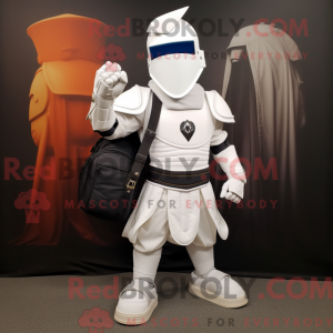 Mascot character of a White...