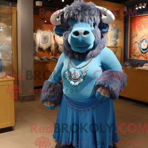 Mascot character of a Blue...