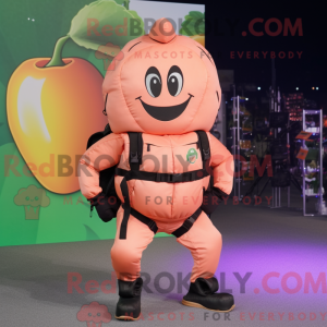 Mascot character of a Peach...