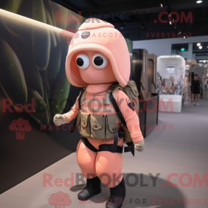 Mascot character of a Peach...
